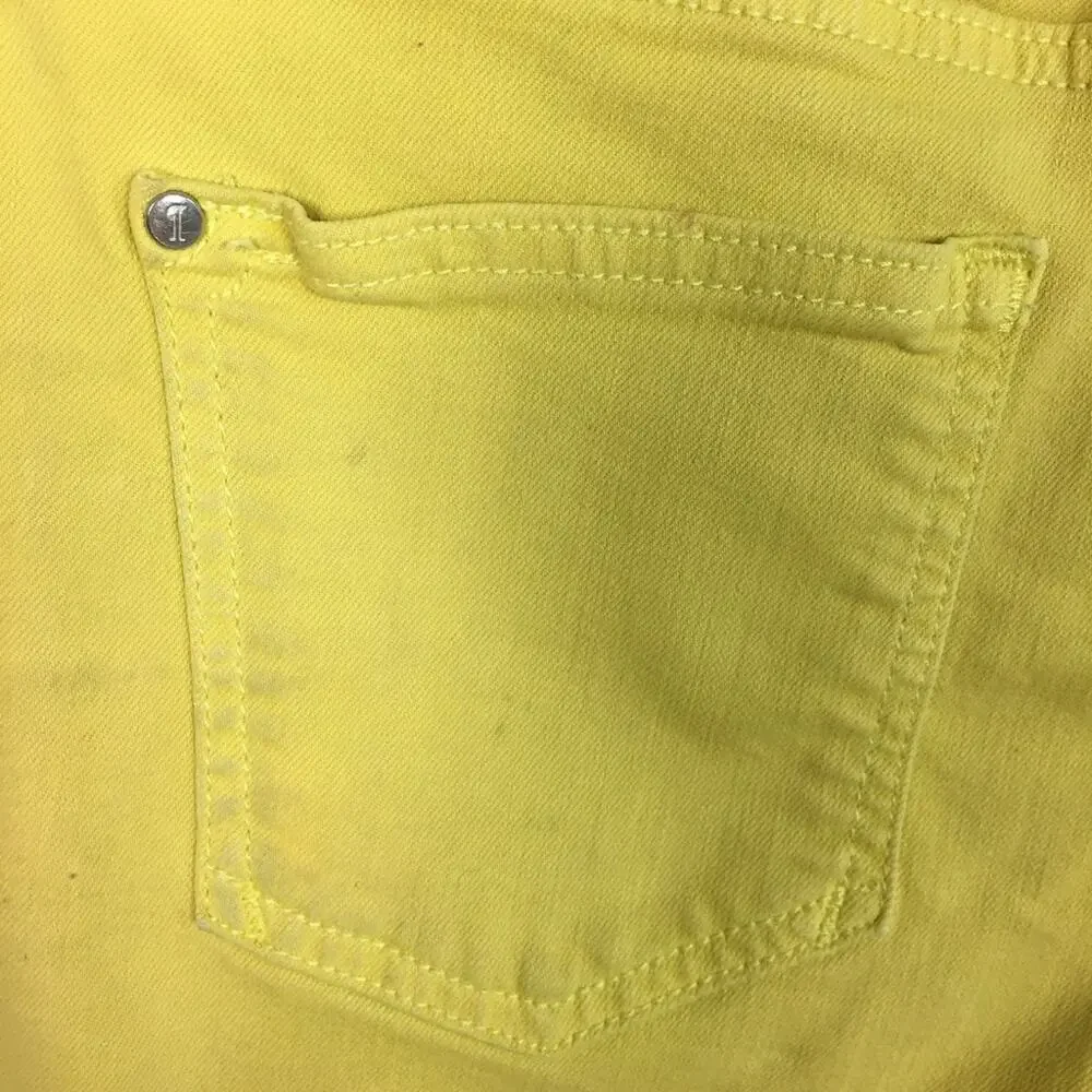 Pilcro & the Letterpress Yellow 6"  Denim Shorts 27 - Picture 9 of 11